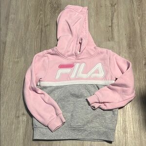 Fila Pink and Gray Sweatshirt Cozy Comfort